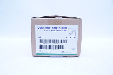 BD 305764 Eclipse Injection Ndle. 21G x 1TW - Box of 100